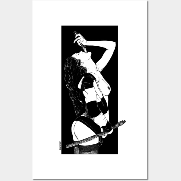 L'avaleuse de sabre (Deep throat) Wall Art by apolloniasaintclair